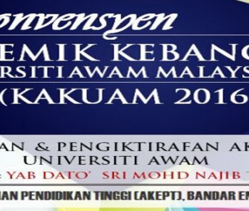 Konvensyen Akademik Kebangsaan Universiti Awam Malaysia (KAKUAM) 2016